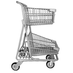 Two-tier Grocery Store Shopping Cart