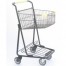 Single Basket Two-tier Shopping Cart